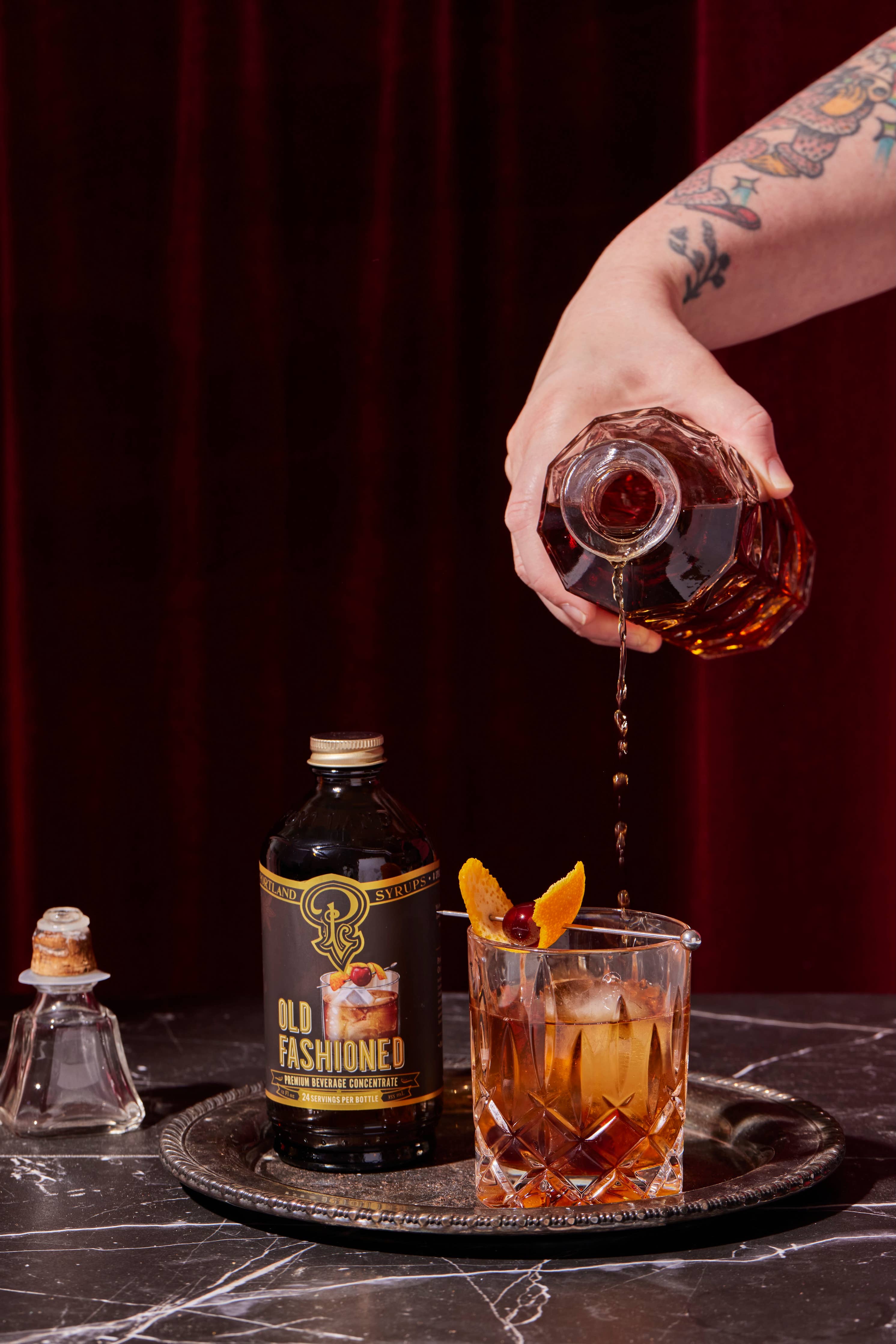 Portland Syrups - Old Fashioned Syrup 12oz - cocktail / mocktail drinks