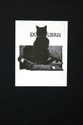 Saturn Press - Cat on Book Bookplates