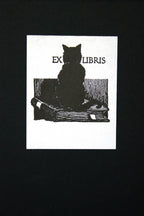 Saturn Press - Cat on Book Bookplates