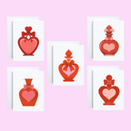 Cryptic Paper Co. - Retro Valentine Love Potion Notecard Boxed Set