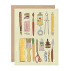 re:mused studio - Art School Supplies A2 Greeting Card