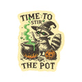 Juju and Moxie - Halloween Stir the Pot Humor High Quality Vinyl Sticker