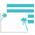 UncommonWares - Palms Panel Note Cards: Aqua