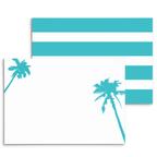 UncommonWares - Palms Panel Note Cards: Aqua