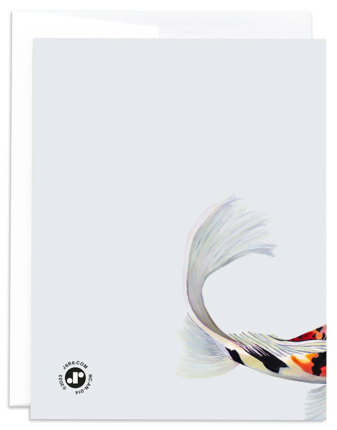 J6R6 - Koi Fish Blank Card