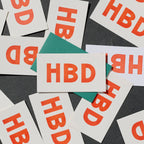 Etc. Letterpress - Happy BirthDay Mini Card
