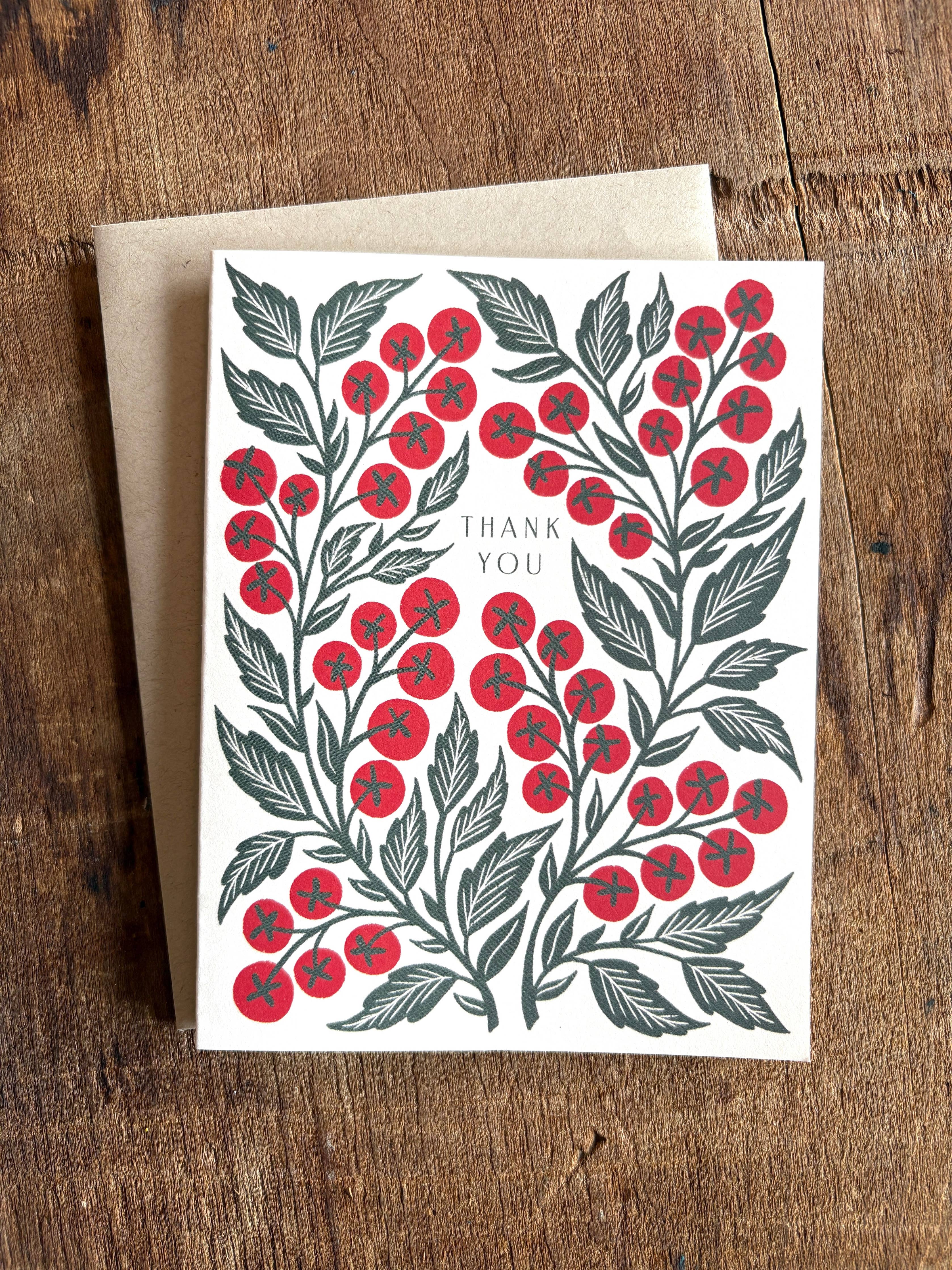 Katharine Watson - "Thank You," Greeting Card