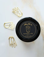 Idlewild Co. - Gold Plated Paper Clips (Jar of 25) | Hand