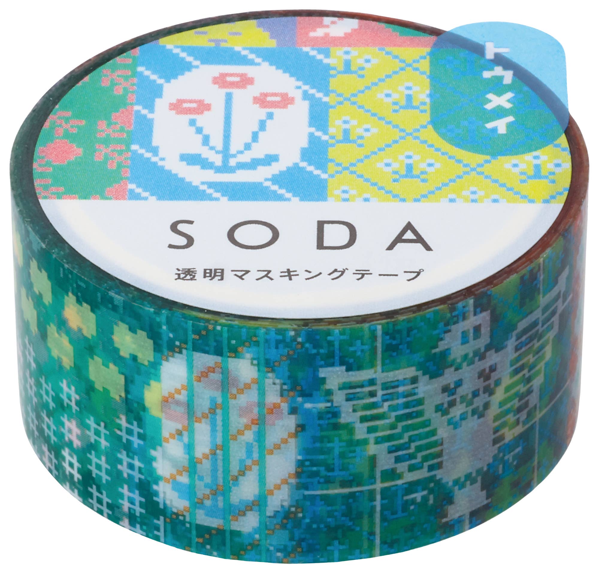 HITOTOKI by KING JIM - SODA transparent Masking Tape: Peach
