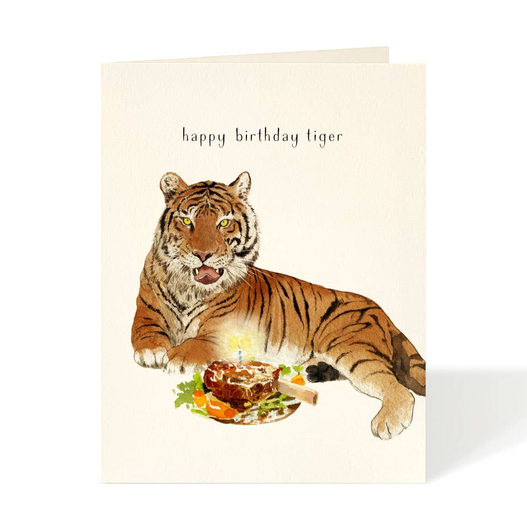 Felix Doolittle - Birthday Tiger - Birthday Greeting Cards