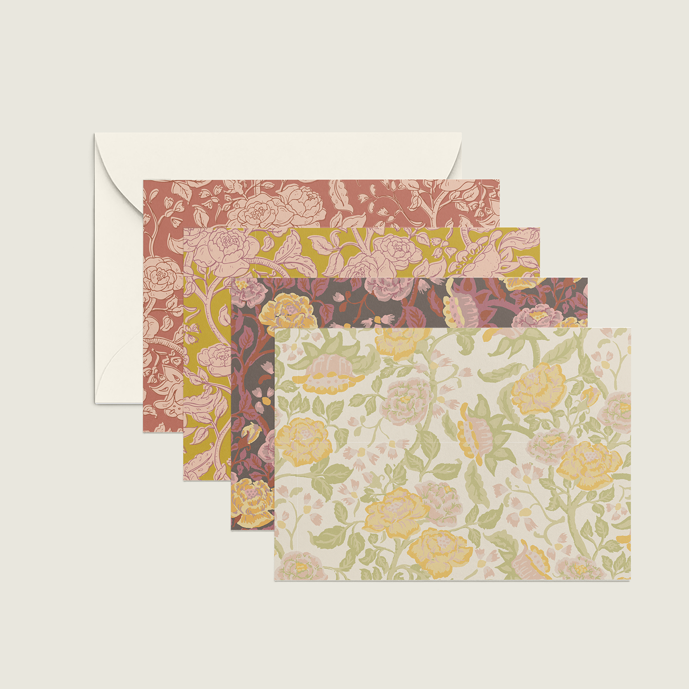 re:mused studio - The English Rose Folded Mini Card Set of 8