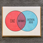 Lady Pilot Letterpress - Venn Birthday Greeting Card