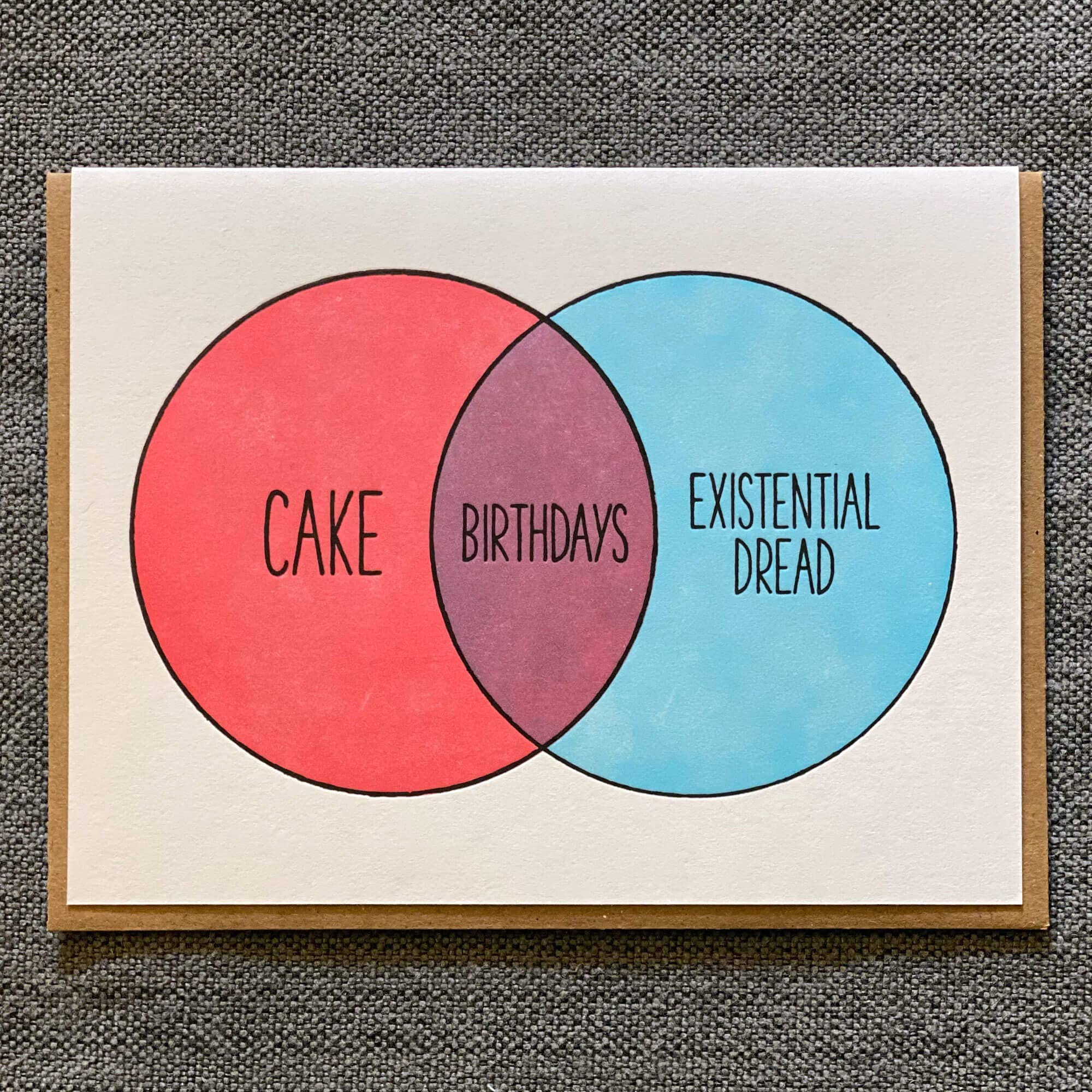 Lady Pilot Letterpress - Venn Birthday Greeting Card