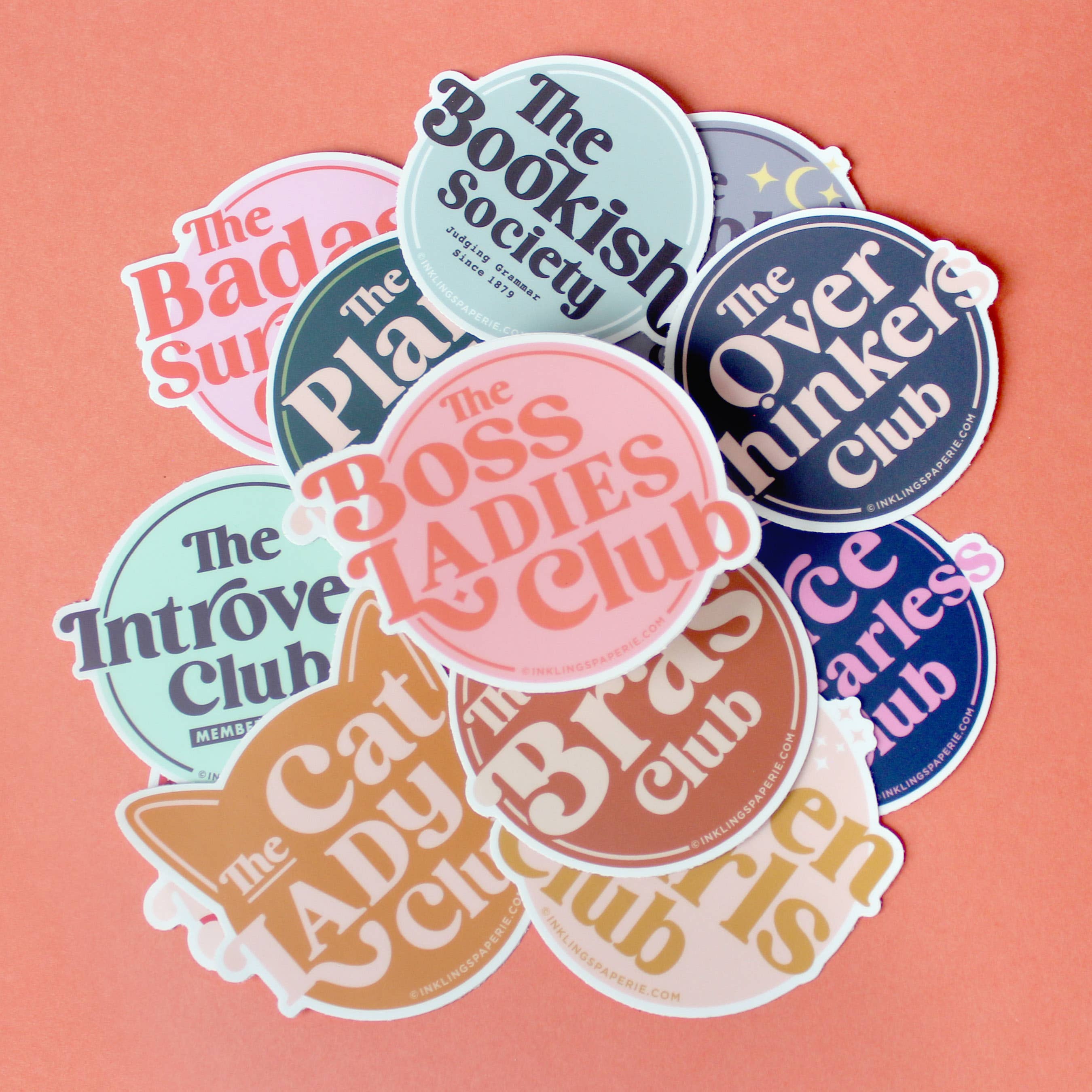 Inklings Paperie - Vinyl Sticker - Overthinkers Club