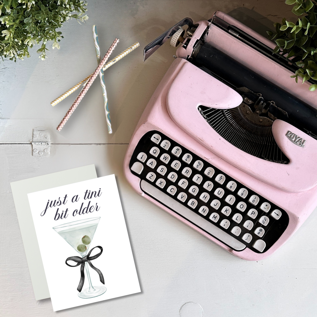 Pretty Pages - Just a tini bit older Birthday Card