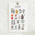 Yeesan Loh - 2026 Calendars: Coffee Brewing: MON-SUN,  Standard, Classic