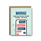I'll Know It When I See It - Marriage dinner love greeting card
