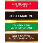 Fred & Friends - Daily Desk Plaque - Desktop Flip Book - 50 Fun Phrases