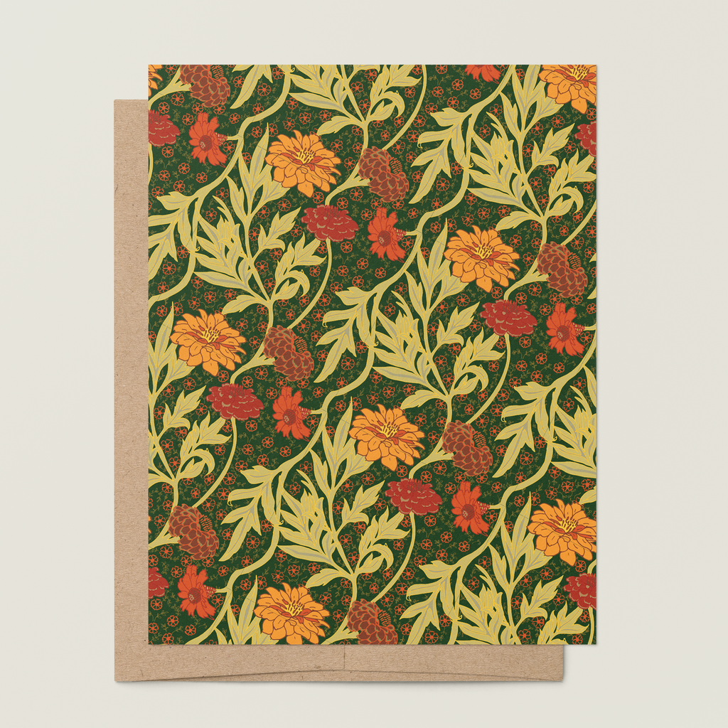 re:mused studio - Zinnia A2 Greeting Card