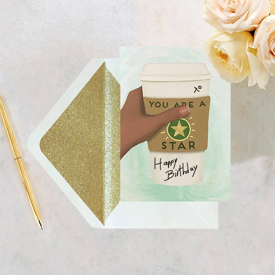 Beyoutifully Brown® - You Are a Star Birthday Card