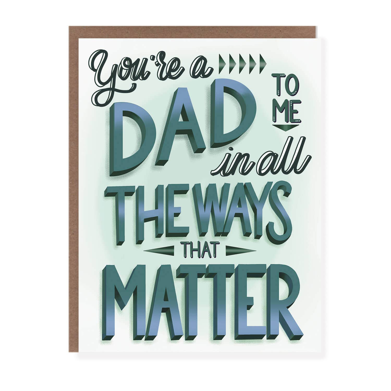 Morgan Swank Studio - Dad to Me | Alternative Father's Day Card