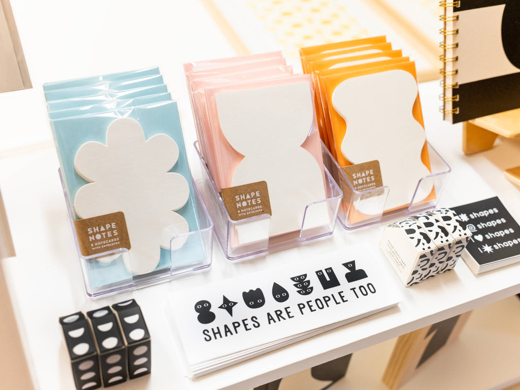 Worthwhile Paper - Shape Notes - Vessel - Set of 8 Die Cut Note Cards