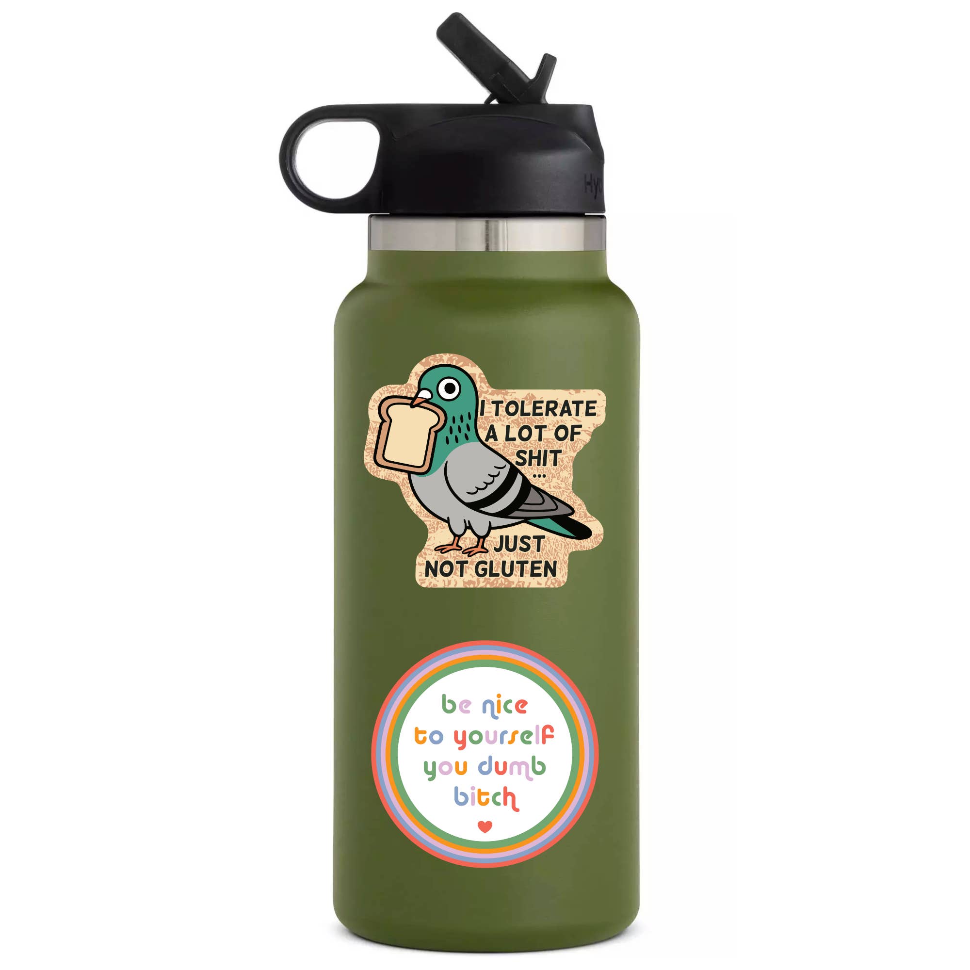 Juju and Moxie - Tolerate a lot of Shit but Gluten High Quality Vinyl Sticker
