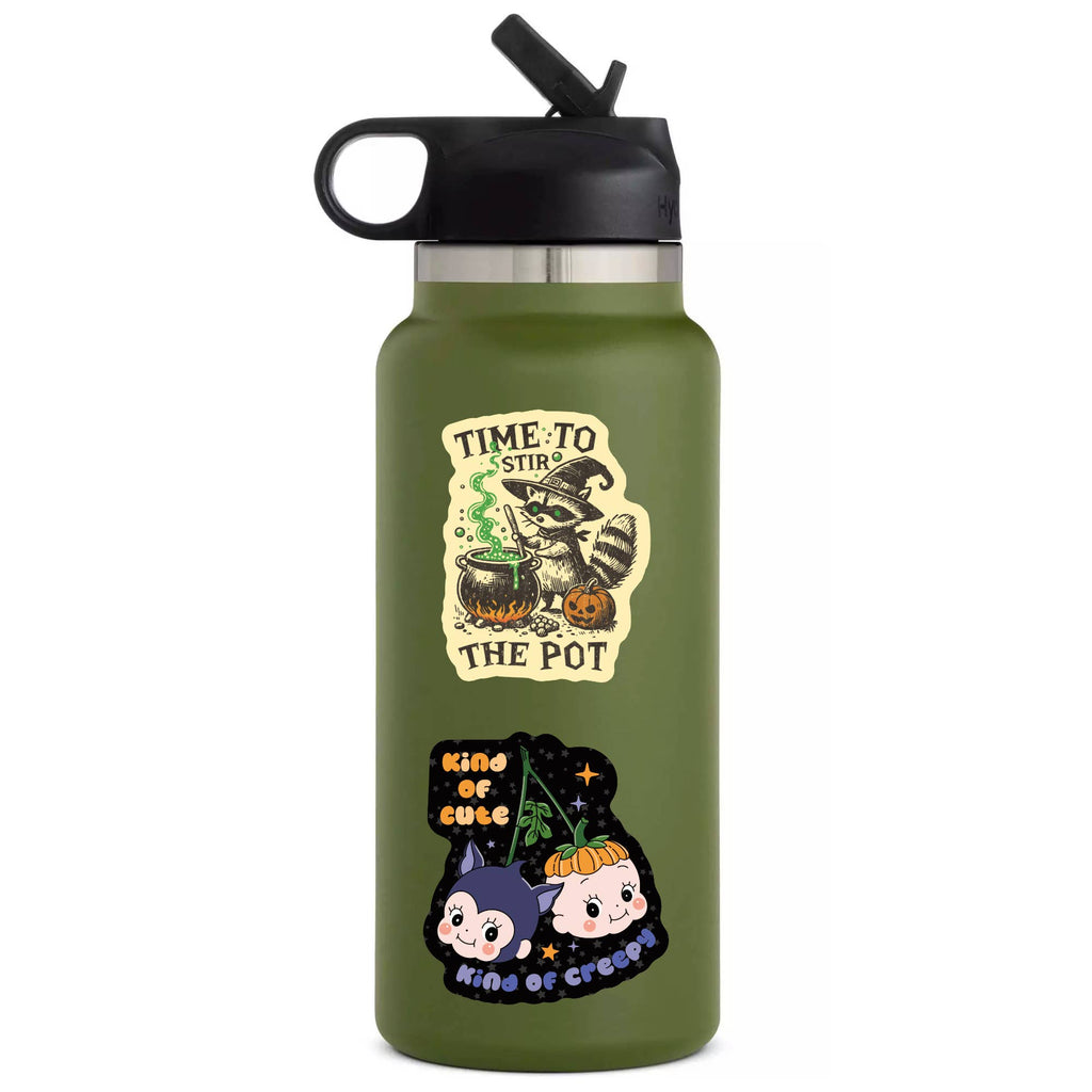 Juju and Moxie - Halloween Stir the Pot Humor High Quality Vinyl Sticker