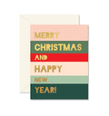 Ginger P. Designs - Holiday Colorblock Christmas Greeting Card