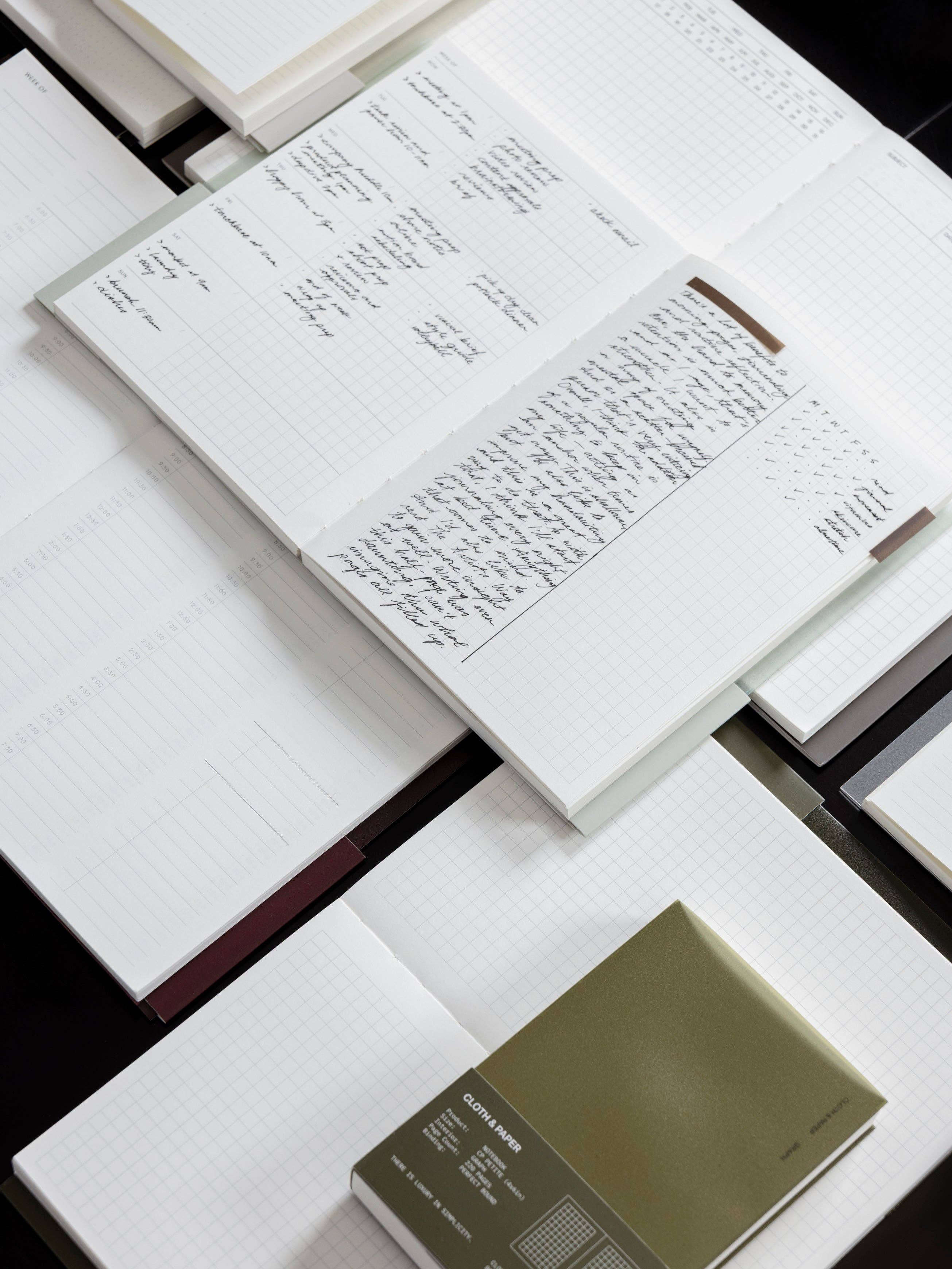 Cloth & Paper - Perfect Bound Notebook | HP Classic: Executive | Cafe Noir