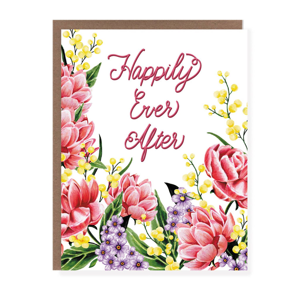 Morgan Swank Studio - Happily Ever After | Floral Wedding Card