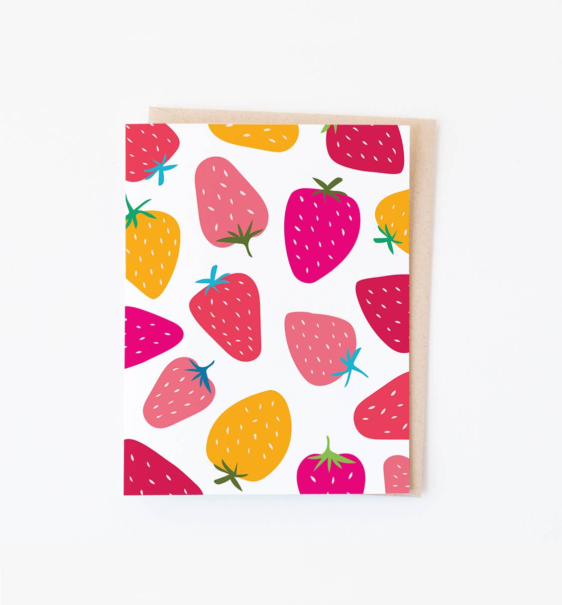 Graphic Anthology Greeting Cards - Strawberry Patch patterned blank note card set