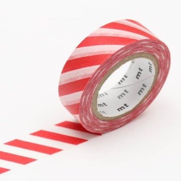 mt washi tape: Stripe Red