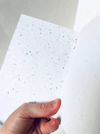Atelier By Cat - Mini Recycled Coffee Confetti Notebook Eco-Friendly Book: Blank