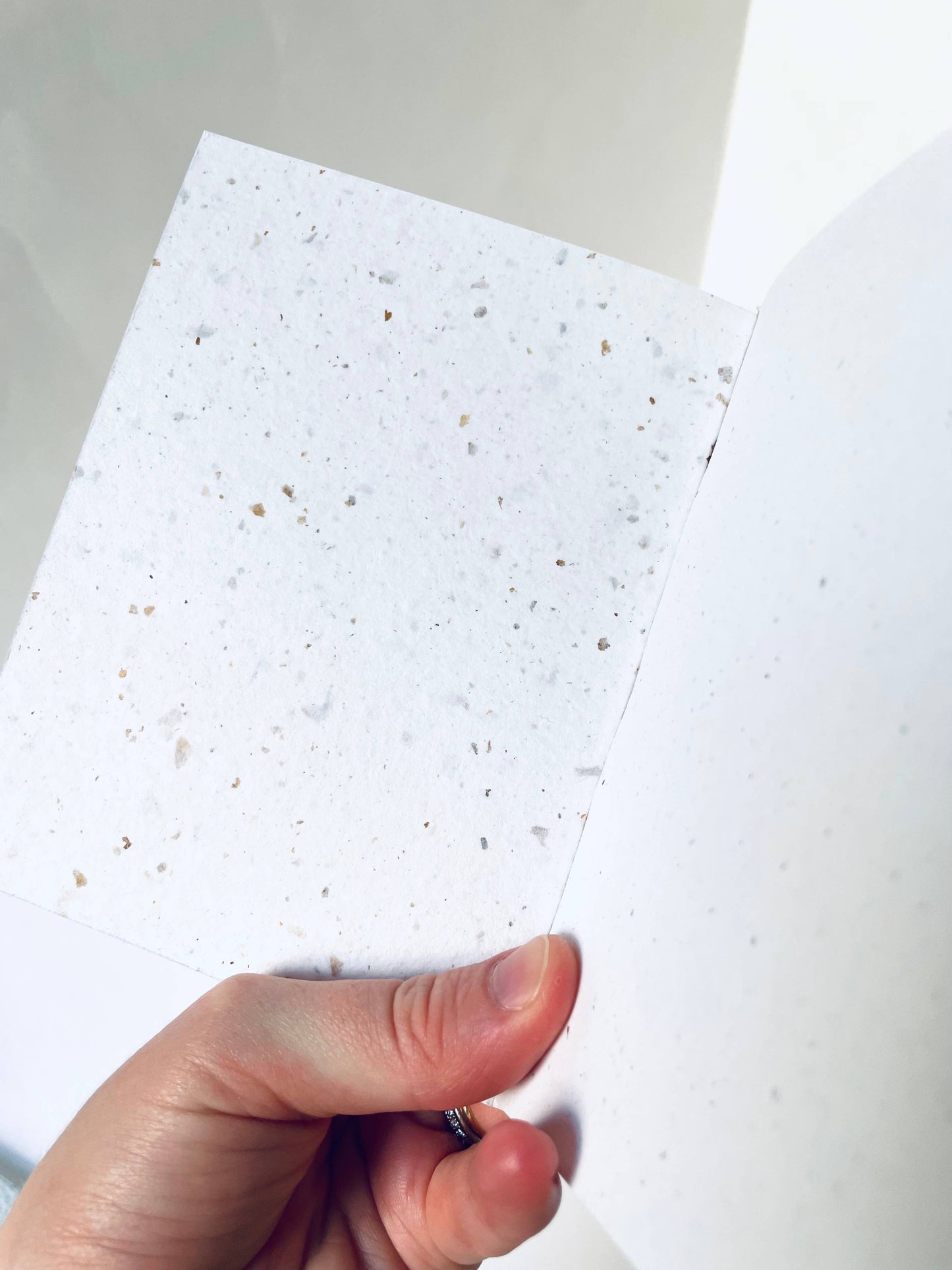 Atelier By Cat - Mini Recycled Coffee Confetti Notebook Eco-Friendly Book: Blank