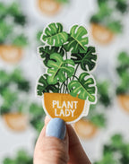 1Canoe2, Plant Lady Clear Decal Sticker