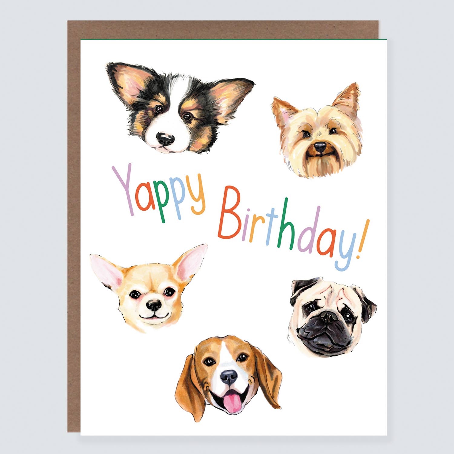 Morgan Swank Studio - Dog Yappy Birthday Card