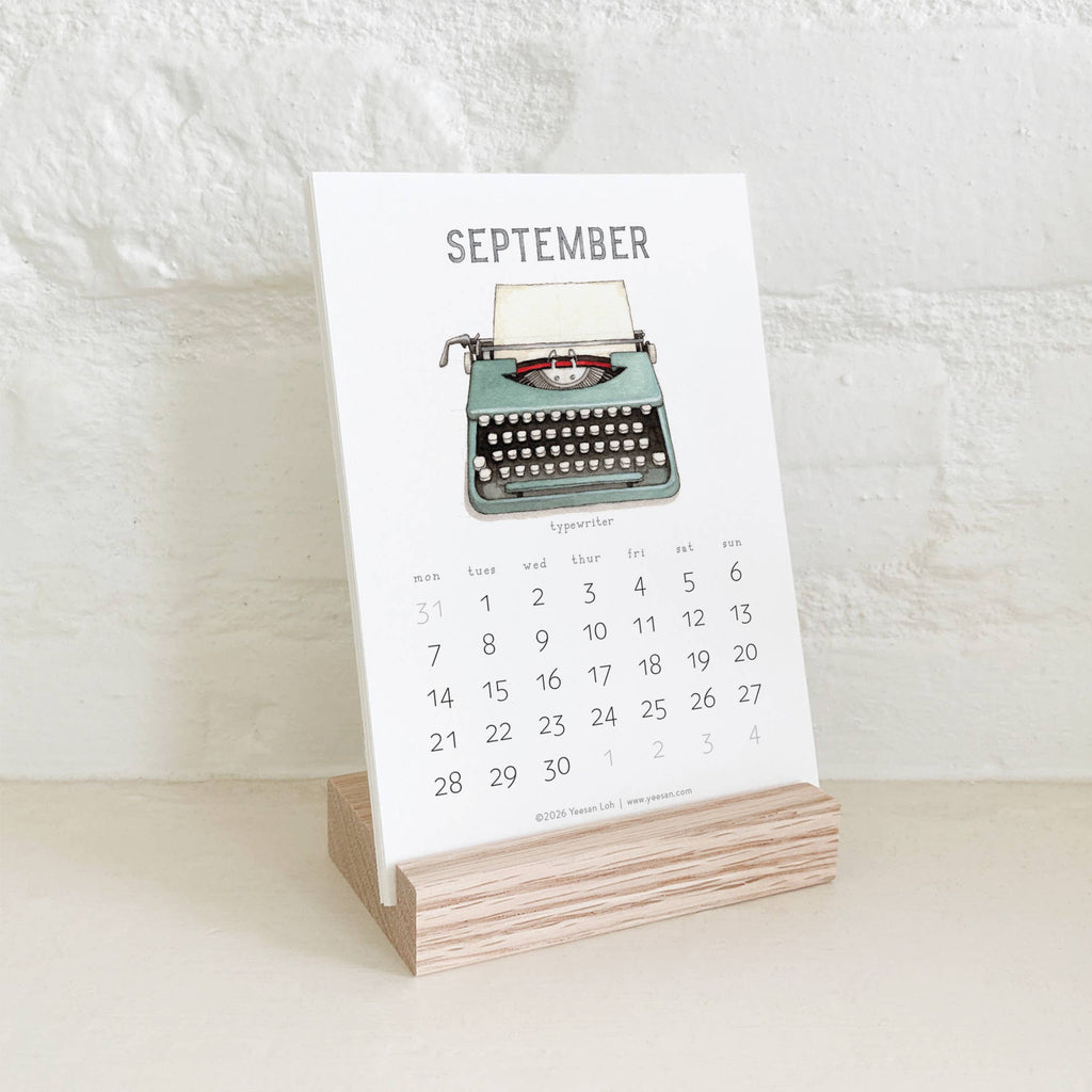 Yeesan Loh - 2026 Calendars: Retro Objects: MON-SUN / Standard/Classic