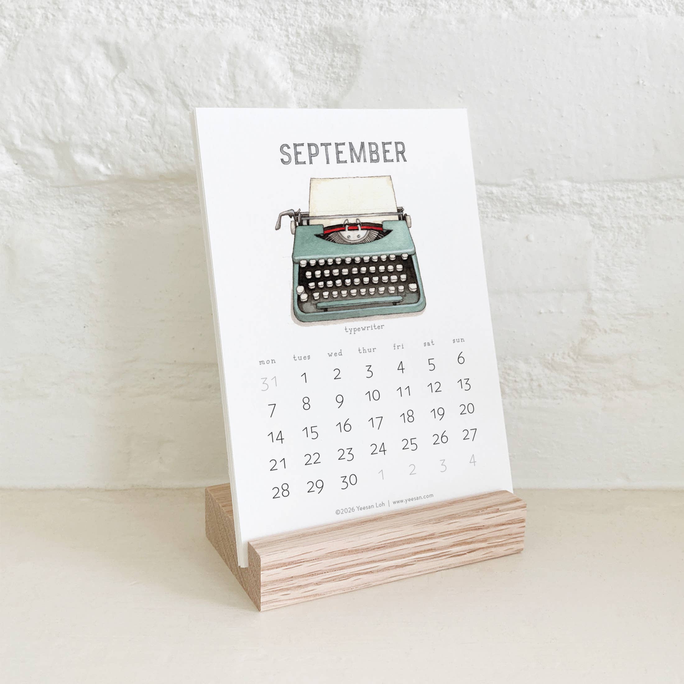 Yeesan Loh - 2026 Calendars: Retro Objects: MON-SUN / Standard/Classic
