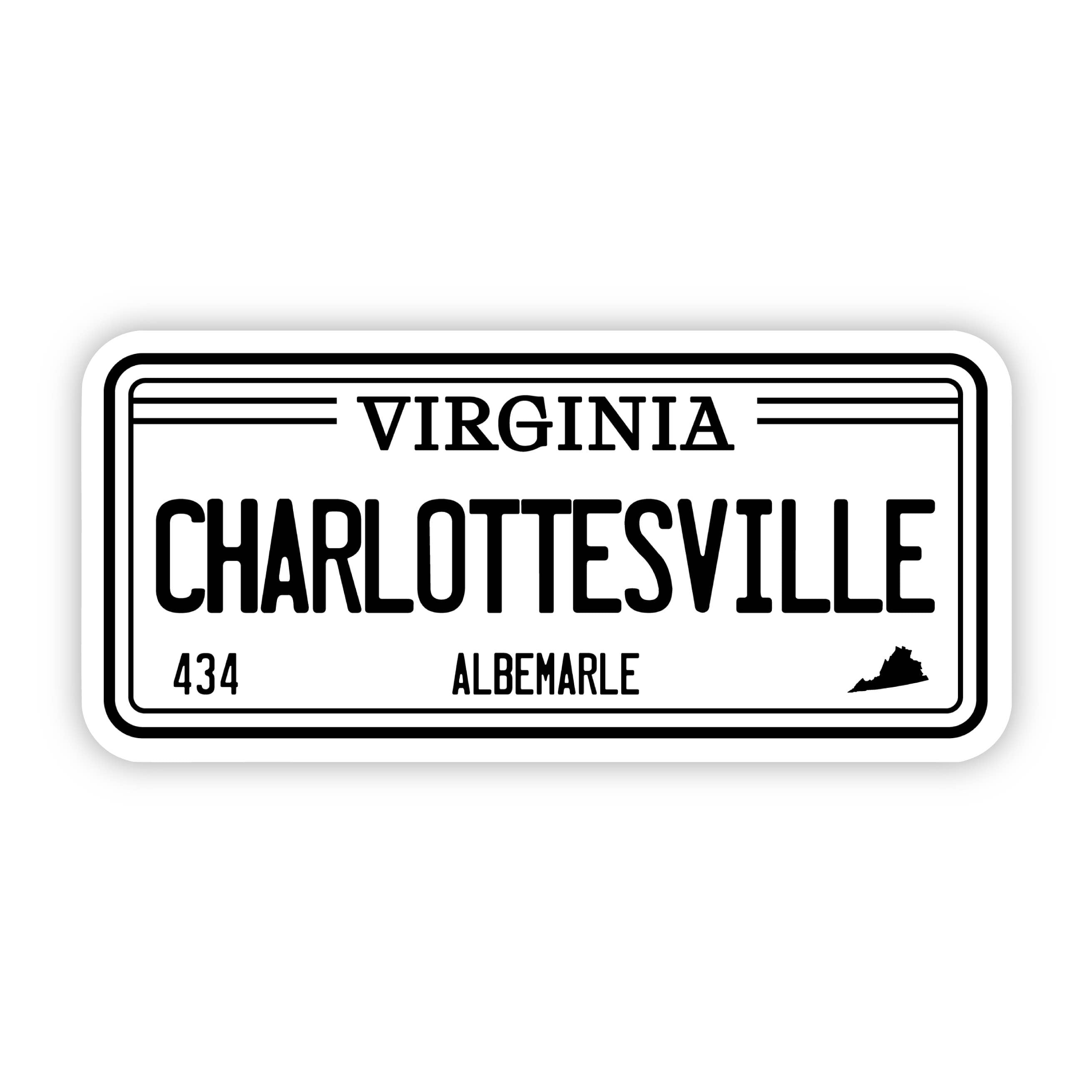 Big Moods - Charlottesville, VA License Plate Sticker