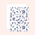 Almeida Illustrations - Deepest Condolences Navy Floral Card
