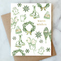 Abigail Jayne Design - Snowflakes and Skates Holiday Card | Christmas Holiday Card