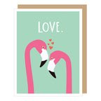 Apartment 2 Cards - Flamingo Couple Anniversary Card