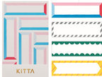 KING JIM - Kitta Portable Washi Decorative Tape- Cute Index seal: Flower 4