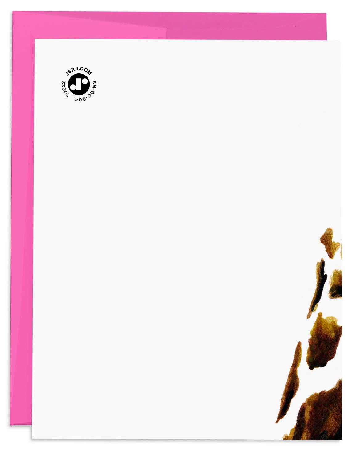 J6R6 - Giraffe What's Up Card: 1 Card