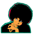 CheerNotes Greeting Cards & Stationery - Angela Davis Activist Sticker