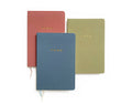 Studio Portmanteau - Wedding Vows Foil Embossed Linen Notebook | Pastel Tones: Dusty blue