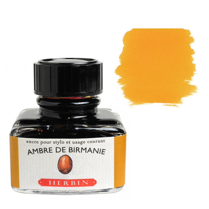 Herbin Fountain Pen Ink 30ml Bottle, Cacao du Bresil (Brazilian Cocoa)