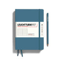 LEUCHTTURM1917 - Notebooks - Medium (A5): Stone Blue / Hardcover / Dotted