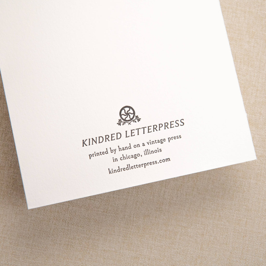 Kindred Letterpress - Rare Bird Birthday Card | Letterpress Birthday Card